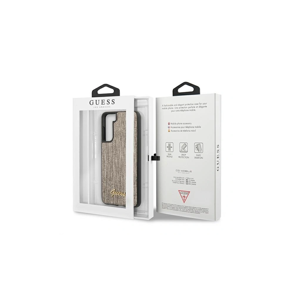 Etui Guess GUHCS21MPCUMLLIGO Samsung Galaxy S21+ Plus złoty/gold hardcase Lizard Collection