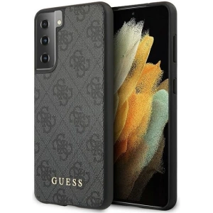 Kup Etui Guess GUHCS21SG4GFGR Samsung Galaxy S21 gri/grey hard case 4G Metal Gold Logo - GUE918GRY - {ean13} - Sklep Home Screen