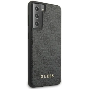 Kup Etui Guess GUHCS21SG4GFGR Samsung Galaxy S21 gri/grey hard case 4G Metal Gold Logo - GUE918GRY - {ean13} - Sklep Home Screen