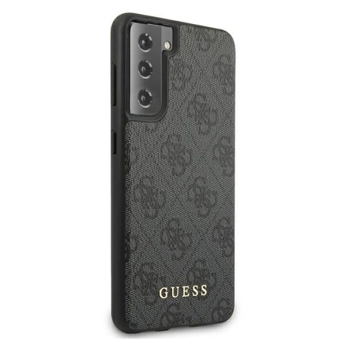Buy Guess GUHCS21SG4GFGR Samsung Galaxy S21 grey hard case 4G Metal Gold Logo - GUE918GRY - {ean13} - Home Screen Store Europe