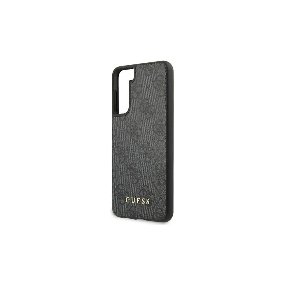 Etui Guess GUHCS21SG4GFGR Samsung Galaxy S21 szary/grey hard case 4G Metal Gold Logo