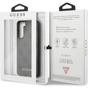 Kup Etui Guess GUHCS21SG4GFGR Samsung Galaxy S21 gri/grey hard case 4G Metal Gold Logo - GUE918GRY - {ean13} - Sklep Home Screen