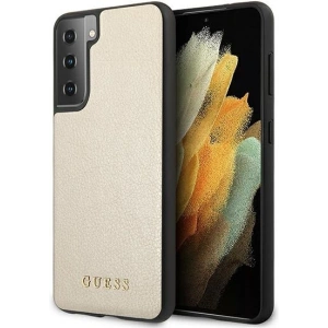 Kup Etui Guess GUHCS21SIGLGO Samsung Galaxy S21 aurie/case rigid Iridescent - GUE920GLD - {ean13} - Sklep Home Screen