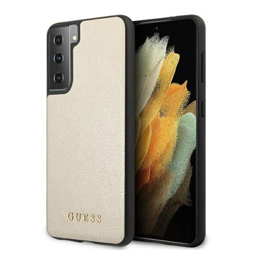 Kup Etui Guess GUHCS21SIGLGO Samsung Galaxy S21 aurie/case rigid Iridescent - GUE920GLD - {ean13} - Sklep Home Screen