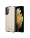 Etui Guess GUHCS21SIGLGO Samsung Galaxy S21 arany színű kemény tok Irizáló