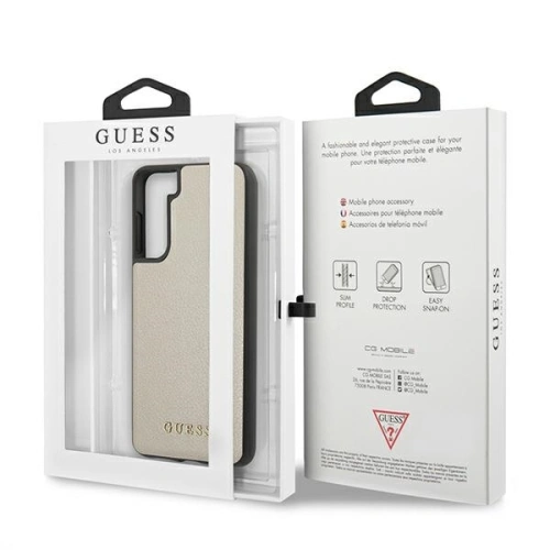 Kup Etui Guess GUHCS21SIGLGO Samsung Galaxy S21 aurie/case rigid Iridescent - GUE920GLD - {ean13} - Sklep Home Screen