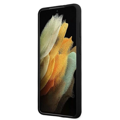 Kup Guess Samsung Tasche GUHCS21SLSLMGBK Galaxy S21 schwarz/schwarz Hartschale Silikon Script Metall Logo - GUE921BLK - {ean13} - Sklep Home Screen