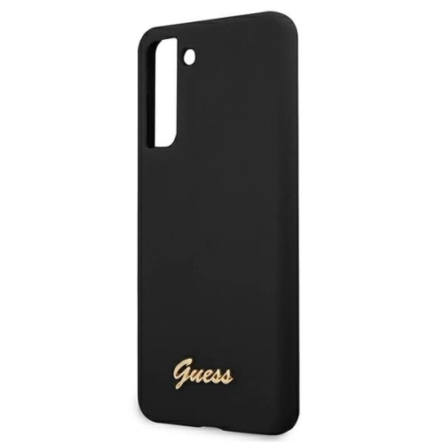 Kup Etui Guess GUHCS21SLSLMGBK Samsung Galaxy S21 fekete/black hardcase Silicone Script Metal Logo - GUE921BLK - {ean13} - Sklep Home Screen