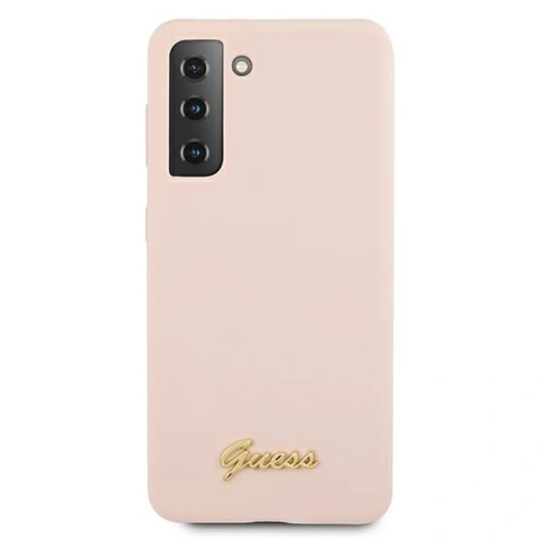 Kup Etui Guess GUHCS21SLSLMGLP Samsung Galaxy S21 růžový/pink hardcase silikonový script metal logo - GUE922PNK - {ean13} - Sklep Home Screen