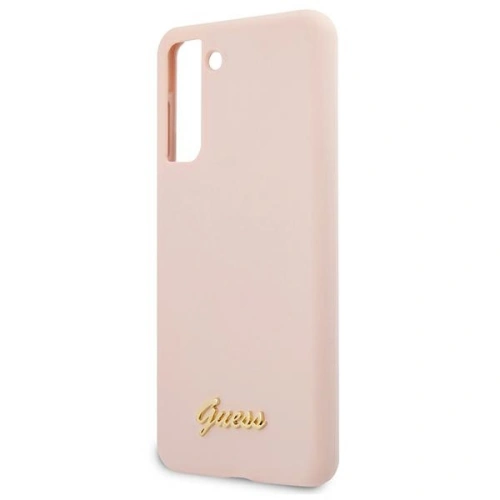 Kup Etui Guess GUHCS21SLSLMGLP Samsung Galaxy S21 růžový/pink hardcase silikonový script metal logo - GUE922PNK - {ean13} - Sklep Home Screen