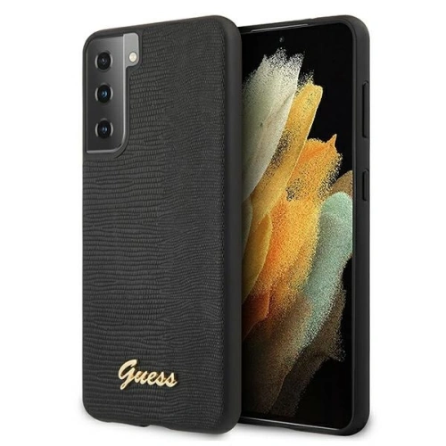 Kup Etui Guess GUHCS21SPCUMLLIBK Samsung Galaxy S21 fekete/black hardcase Lizard Collection - GUE923BLK - {ean13} - Sklep Home Screen