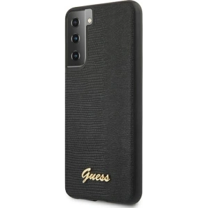 Kup Etui Guess GUHCS21SPCUMLLIBK Samsung Galaxy S21 negru/black hardcase Lizard Collection - GUE923BLK - {ean13} - Sklep Home Screen