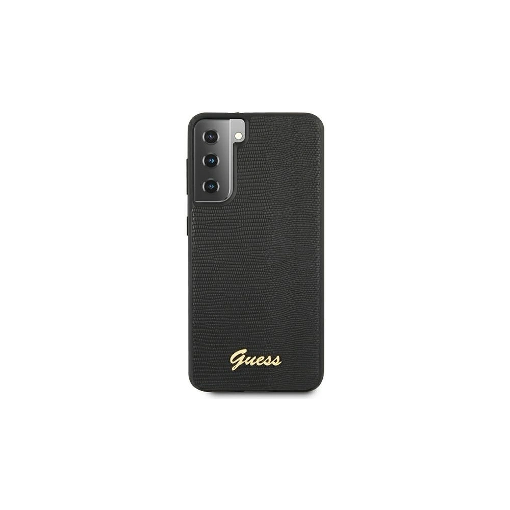 Etui Guess GUHCS21SPCUMLLIBK Samsung Galaxy S21 czarny/black hardcase Lizard Collection