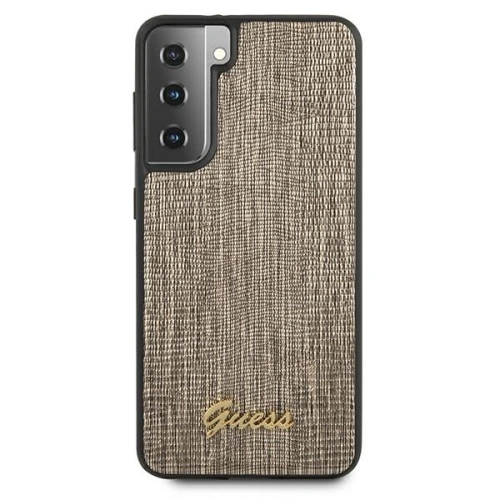 Kup Etui Guess GUHCS21SPCUMLLIGO Samsung Galaxy S21 złoty/gold hardcase Lizard Collection - GUE924GLD - {ean13} - Sklep Home Screen