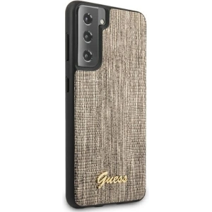 Kup Etui Guess GUHCS21SPCUMLLIGO Samsung Galaxy S21 auriu/hardcase Lizard Collection - GUE924GLD - {ean13} - Sklep Home Screen