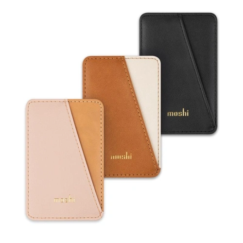 Kup Portofel magnetic Moshi Slim Wallet (Sistem SnapTo™) (Negru Jet) - MOSH134BLK - {ean13} - Sklep Home Screen