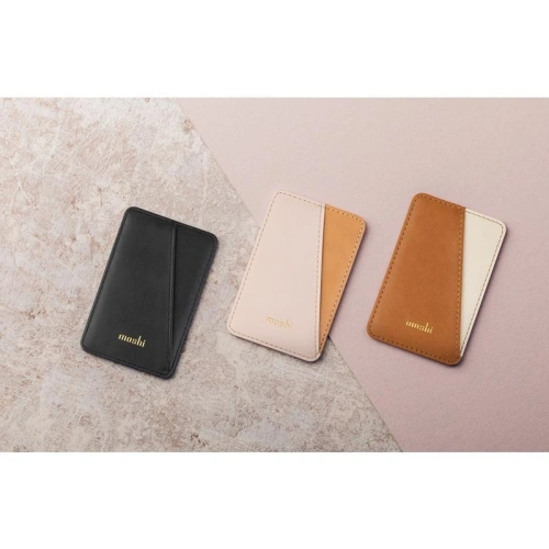 Kup Portofel magnetic Moshi Slim Wallet (Sistem SnapTo™) (Negru Jet) - MOSH134BLK - {ean13} - Sklep Home Screen