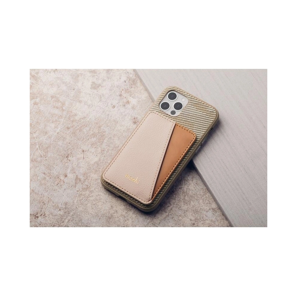 Portfel magnetyczny Moshi Slim Wallet (System SnapTo™) (Caramel Brown)