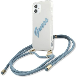 Kup Etui Guess GUHCP12SCRTVSBL Apple iPhone 12 mini albastru/blue hardcase Script Vintage - GUE925BLU - {ean13} - Sklep Home Screen