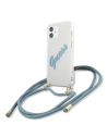 Etui Guess GUHCP12SCRTVSBL Apple iPhone 12 mini niebieski/blue hardcase Script Vintage