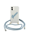 Kup Etui Guess GUHCP12SCRTVSBL Apple iPhone 12 mini albastru/blue hardcase Script Vintage - GUE925BLU - {ean13} - Sklep Home Screen