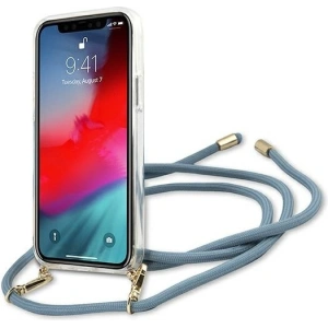 Etui Guess GUHCP12SCRTVSBL Apple iPhone 12 mini modrý/blue hardcase Script Vintage