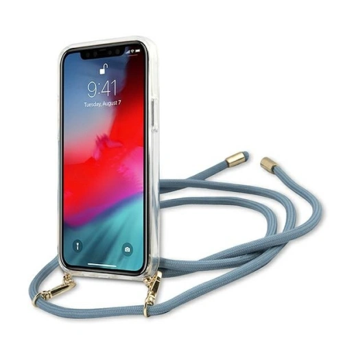 Kup Guess Apple Tasche GUHCP12SCRTVSBL iPhone 12 mini blau/blau Hartschale Script Vintage - GUE925BLU - {ean13} - Sklep Home Screen