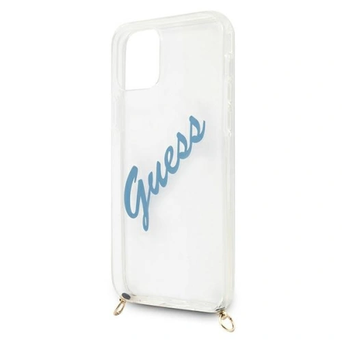 Kup Etui Guess GUHCP12SCRTVSBL Apple iPhone 12 mini albastru/blue hardcase Script Vintage - GUE925BLU - {ean13} - Sklep Home Screen