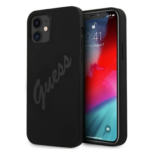 Kup Guess Apple Tasche GUHCP12SLSVSBK iPhone 12 mini schwarz/schwarz Hardcase Script Vintage - GUE927BLK - {ean13} - Sklep Home Screen