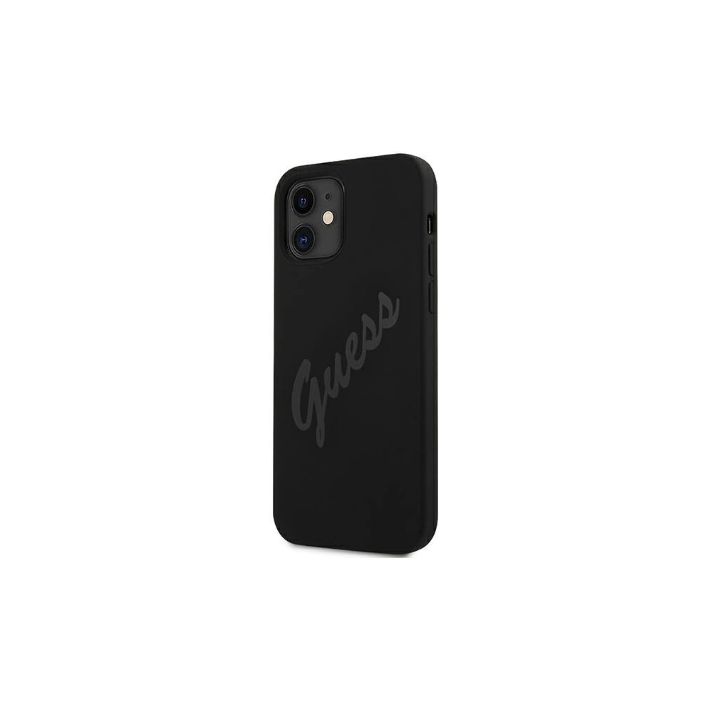Etui Guess GUHCP12SLSVSBK Apple iPhone 12 mini czarny/black hardcase Script Vintage
