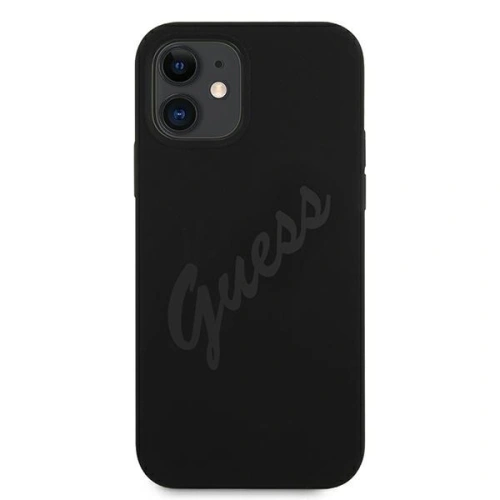Kup Guess Apple Tasche GUHCP12SLSVSBK iPhone 12 mini schwarz/schwarz Hardcase Script Vintage - GUE927BLK - {ean13} - Sklep Home Screen