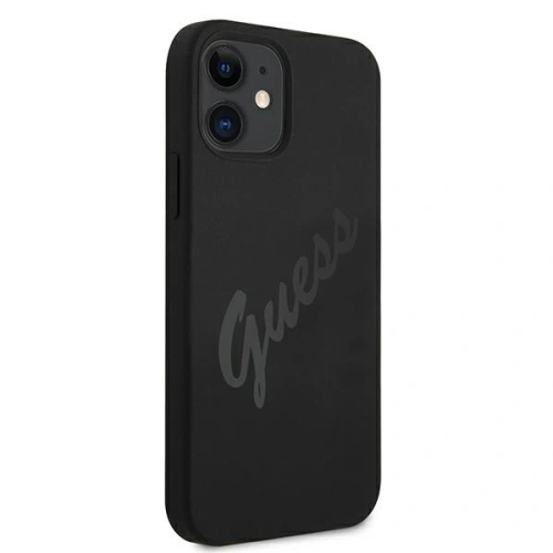 Kup Guess Apple Tasche GUHCP12SLSVSBK iPhone 12 mini schwarz/schwarz Hardcase Script Vintage - GUE927BLK - {ean13} - Sklep Home Screen