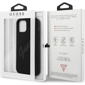 Kup Etui Guess GUHCP12SLSVSBK Apple iPhone 12 mini czarny/black hardcase Script Vintage - GUE927BLK - {ean13} - Sklep Home Screen
