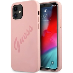 Kup Etui Guess GUHCP12SLSVSPI Apple iPhone 12 mini roz/pink hardcase Script Vintage - GUE928PNK - {ean13} - Sklep Home Screen