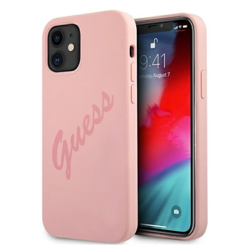Kup Etui Guess GUHCP12SLSVSPI Apple iPhone 12 mini różowy/pink hardcase Script Vintage - GUE928PNK - {ean13} - Sklep Home Screen
