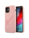 Etui Guess GUHCP12SLSVSPI Apple iPhone 12 mini rózsaszín/pink hardcase Script Vintage