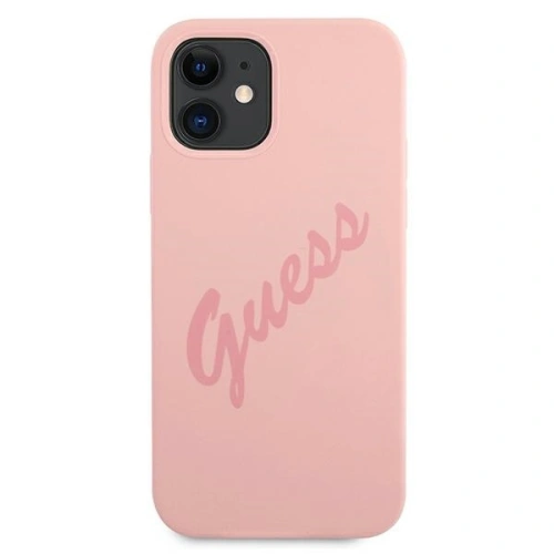 Kup Etui Guess GUHCP12SLSVSPI Apple iPhone 12 mini rózsaszín/pink hardcase Script Vintage - GUE928PNK - {ean13} - Sklep Home Screen