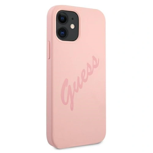 Buy Guess GUHCP12SLSVSPI Apple iPhone 12 mini pink hardcase Script Vintage - GUE928PNK - {ean13} - Home Screen Store Europe