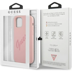 Kup Etui Guess GUHCP12SLSVSPI Apple iPhone 12 mini różowy/pink hardcase Script Vintage - GUE928PNK - {ean13} - Sklep Home Screen