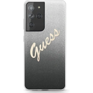 Kup Etui Guess GUHCS21LPCUGLSBK Samsung Galaxy S21 Ultra černý/black hardcase Glitter Gradient Script - GUE929BLK - {ean13} - Sklep Home Screen