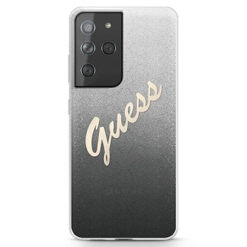 Kup Etui Guess GUHCS21LPCUGLSBK Samsung Galaxy S21 Ultra černý/black hardcase Glitter Gradient Script - GUE929BLK - {ean13} - Sklep Home Screen