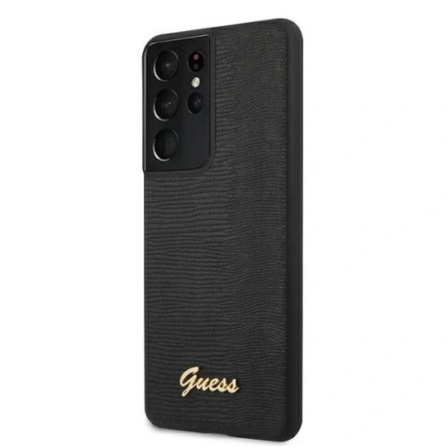 Kup Etui Guess GUHCS21LPCUMLLIBK Samsung Galaxy S21 Ultra černý/black hardcase Lizard Collection - GUE933BLK - {ean13} - Sklep Home Screen