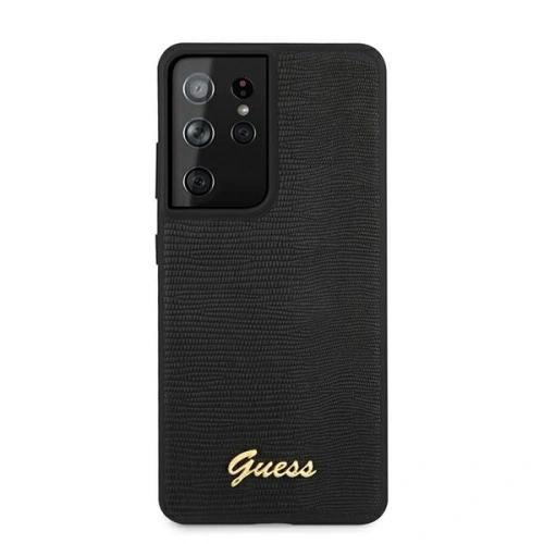 Kup Guess Samsung Tasche GUHCS21LPCUMLIBK Galaxy S21 Ultra schwarz/schwarz Hardcase Lizard Collection - GUE933BLK - {ean13} - Sklep Home Screen