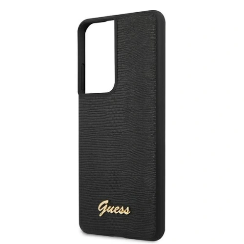 Kup Guess Samsung Tasche GUHCS21LPCUMLIBK Galaxy S21 Ultra schwarz/schwarz Hardcase Lizard Collection - GUE933BLK - {ean13} - Sklep Home Screen