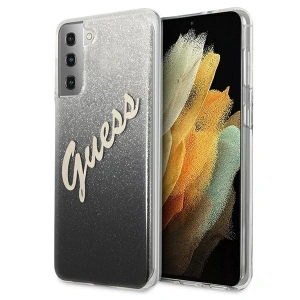 Kup Etui Guess GUHCS21MPCUGLSBK Samsung Galaxy S21+ Plus czarny/black hardcase Glitter Gradient Script - GUE934BLK - {ean13} - Sklep Home Screen
