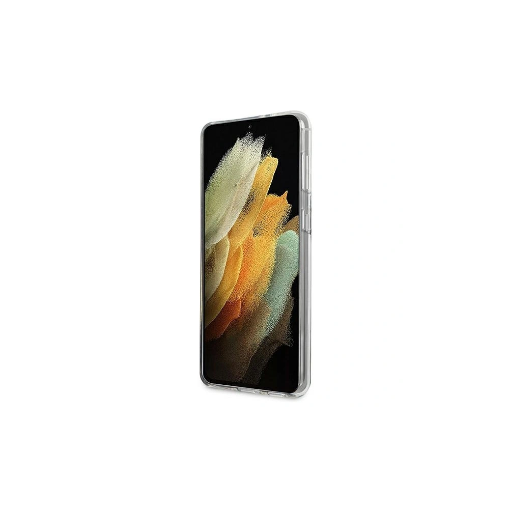 Etui Guess GUHCS21MPCUGLSBK Samsung Galaxy S21+ Plus czarny/black hardcase Glitter Gradient Script