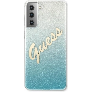 Kup Etui Guess GUHCS21MPCUGLSBL Samsung Galaxy S21+ Plus niebieski/blue hardcase Glitter Gradient Script - GUE935BLU - {ean13} - Sklep Home Screen