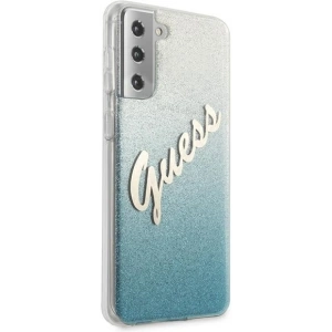 Kup Etui Guess GUHCS21MPCUGLSBL Samsung Galaxy S21+ Plus niebieski/blue hardcase Glitter Gradient Script - GUE935BLU - {ean13} - Sklep Home Screen