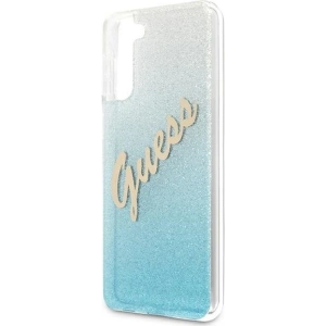Kup Etui Guess GUHCS21MPCUGLSBL Samsung Galaxy S21+ Plus niebieski/blue hardcase Glitter Gradient Script - GUE935BLU - {ean13} - Sklep Home Screen
