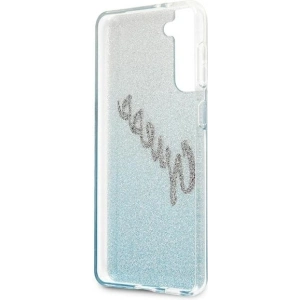 Kup Etui Guess GUHCS21MPCUGLSBL Samsung Galaxy S21+ Plus niebieski/blue hardcase Glitter Gradient Script - GUE935BLU - {ean13} - Sklep Home Screen